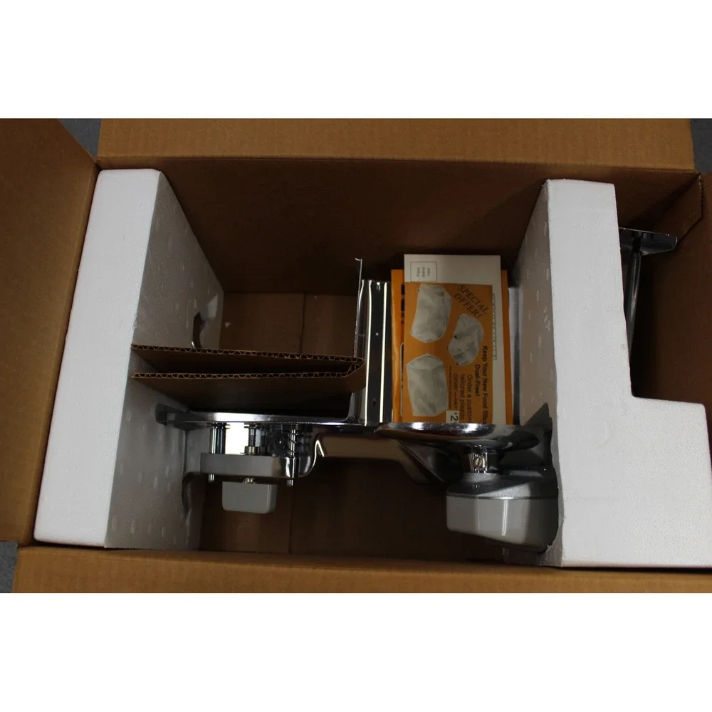 Rival Electric Food Slicer Chrome 1101E Vintage Stainless Steel Blade Adjustable